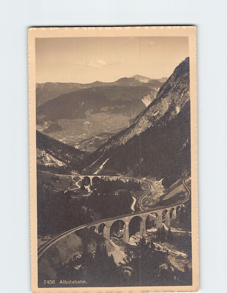 Postcard Albulabahn, Switzerland