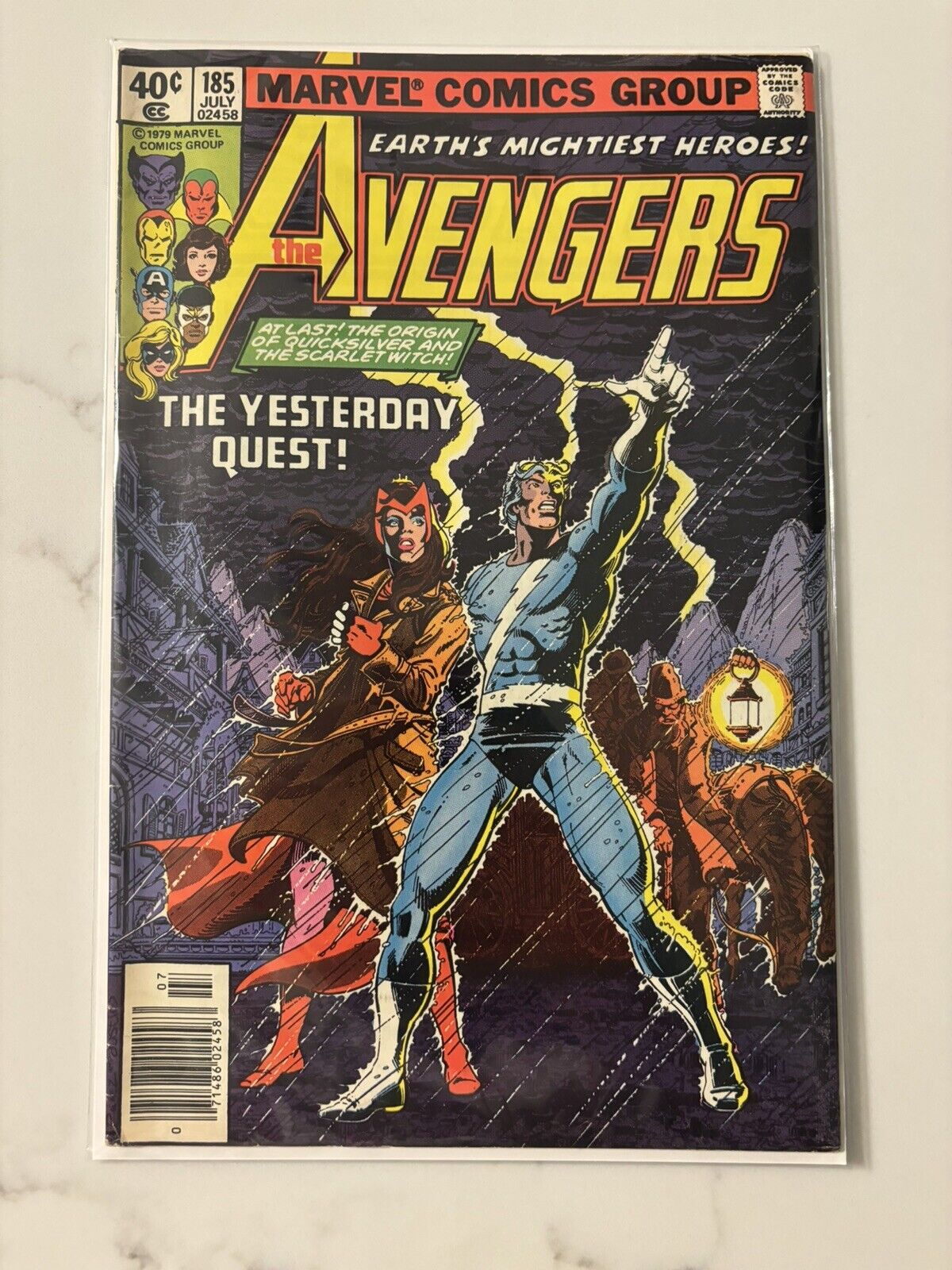 1979 The Avengers #185 Marvel Comics 1st Series Newsstand The Yesterday Quest