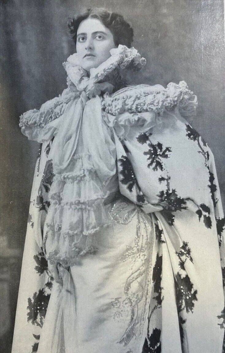 1899 Vintage Magazine Illustration Actress Maxine Elliott