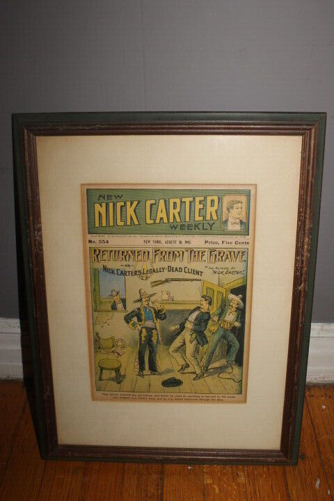 New Nick Carter Weekly #554, August 10, 1907 Novel Magazine FRAMED CLSET