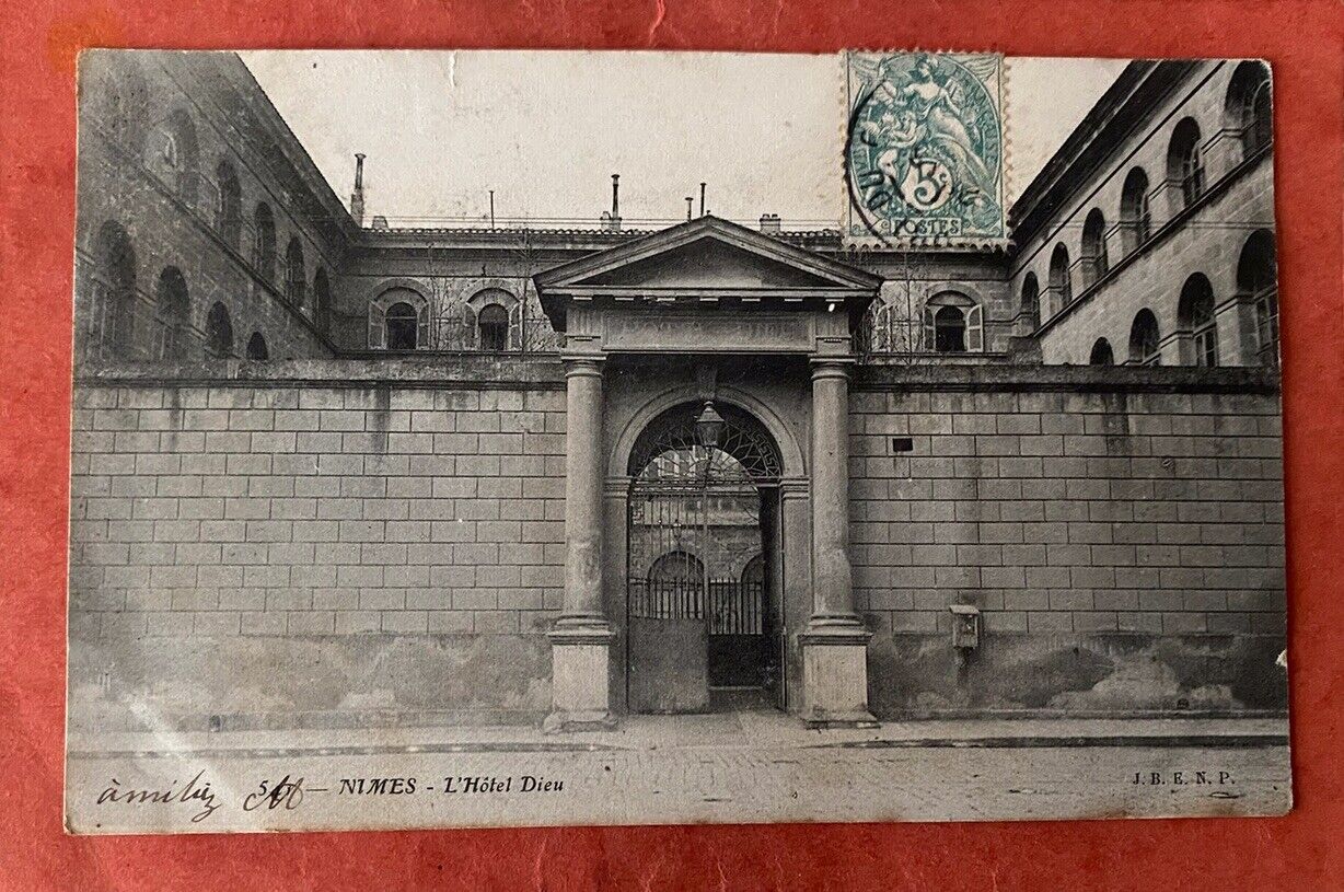 CPA 30 NÎMES - L'Hotel Dieu (1904)