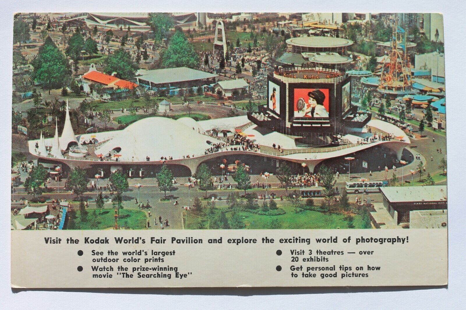 Postcard EASTMAN KODAK PAVILION, 1964 NEW YORK WORLD’S FAIR, N.Y.