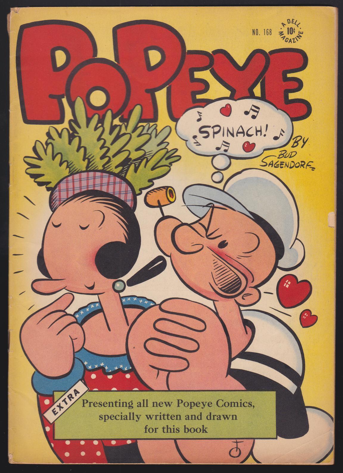 Four Color #168 Popeye VG 4.0 Dell Comic 1947