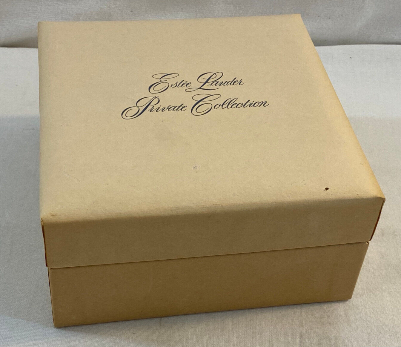 Vintage Estee Lauder Private Collection Dusting Powder Square Box 4.5 oz.