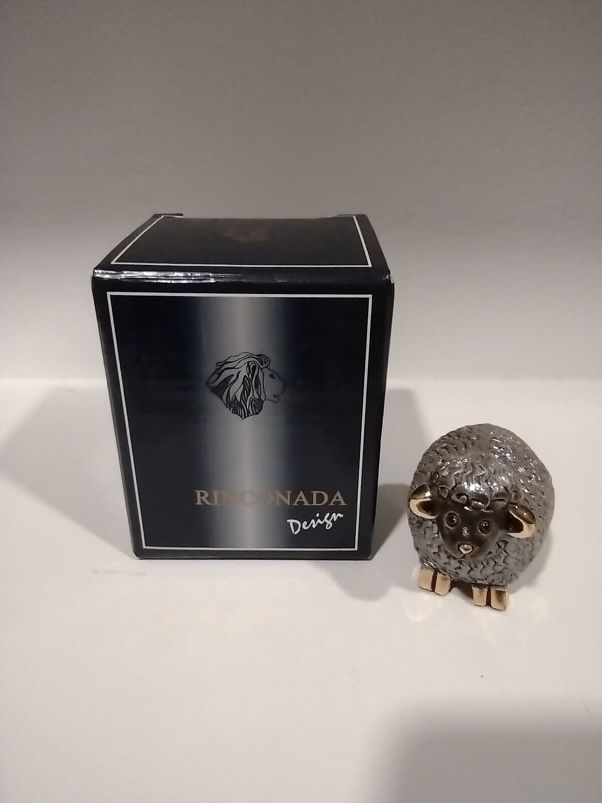 Very Rare - Rinconada Nativity (Black) Baby 'Sheep in Platinum and Gold (New)