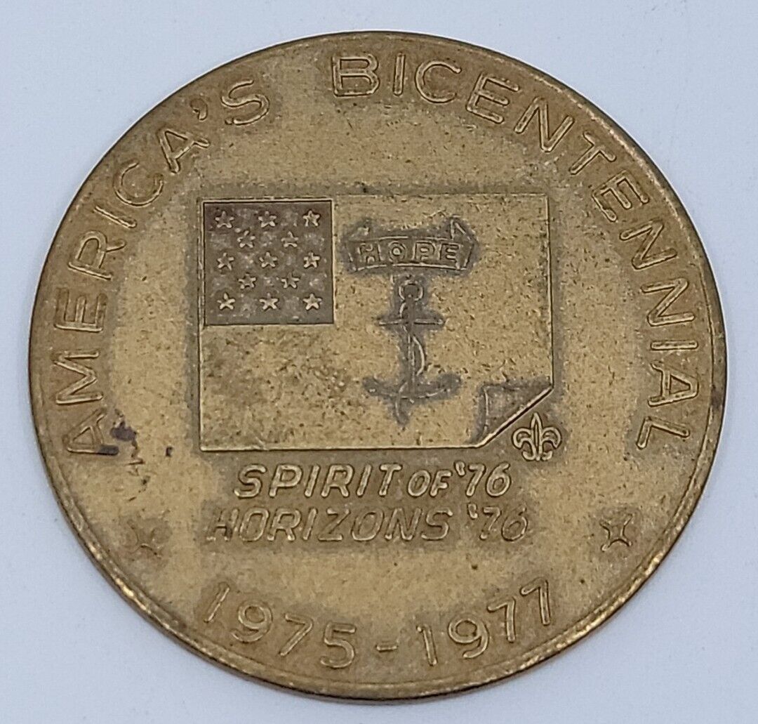 Vintage BSA Boy Scouts America\'s Bicentennial Spirit Horizon\'s 76 Coin 1975-1977