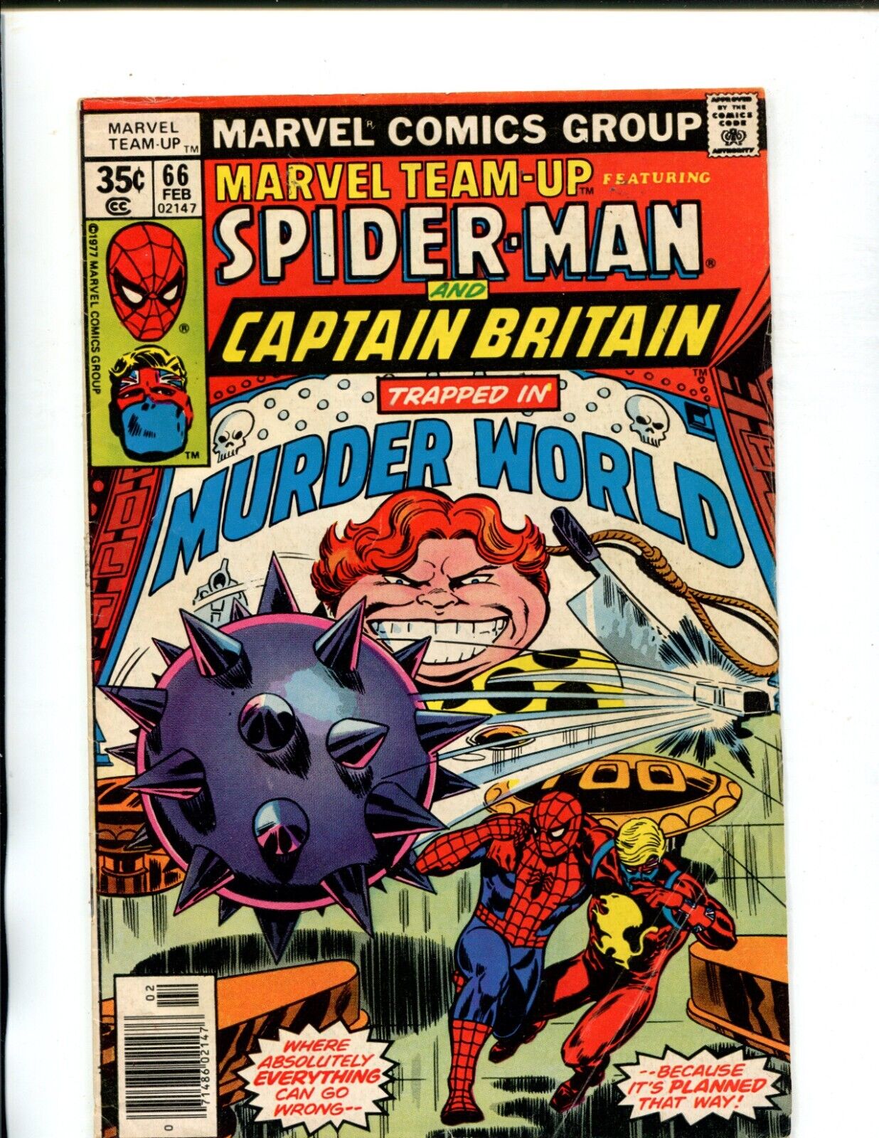 Marvel Team-Up #66  1978 Spider-Man and Captain Briton 1st Arcade