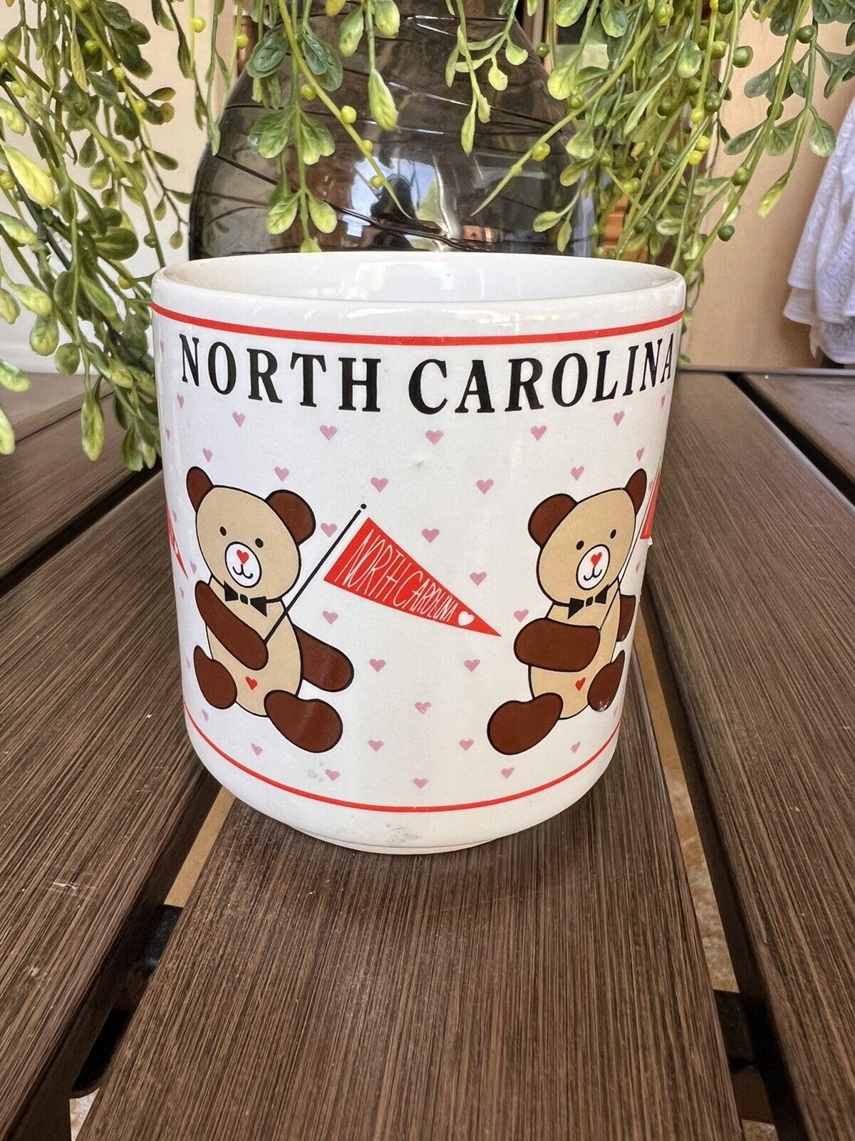 Vintage 1985 Host International North Carolina Bear Espresso Mug