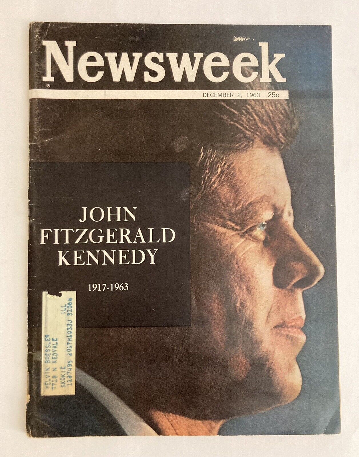 VTG 1963 Newsweek Magazine John F Kennedy JFK Assassination Memoriam