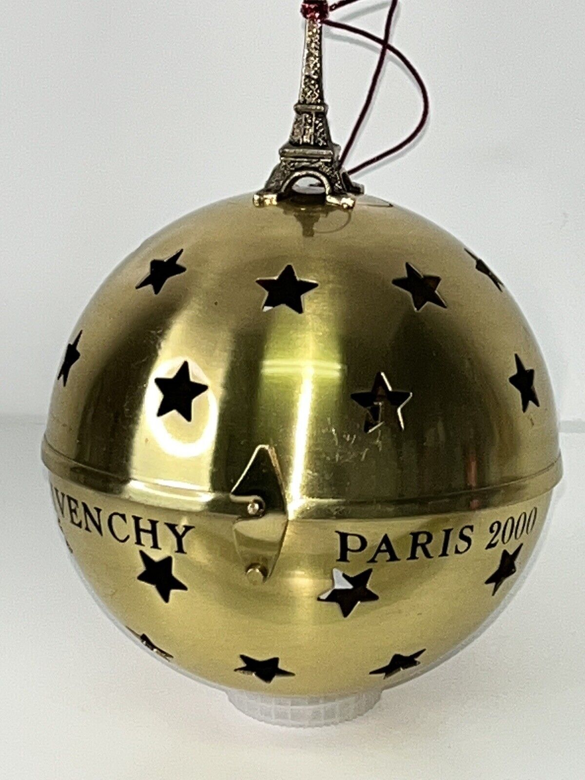 2000 GIVENCHY PARIS EIFFEL TOWER Christmas Ornament POTPOURRI Pot 4.5\