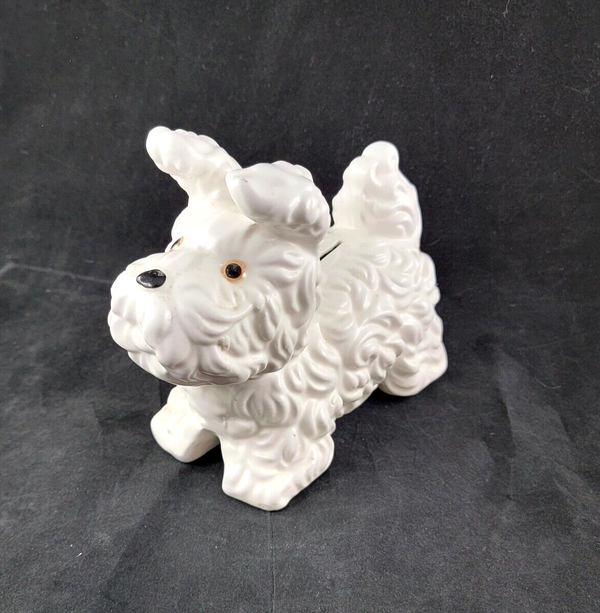 Vtg Inarco Japan Ceramic Westie Scottie Dog Puppy Piggy Bank