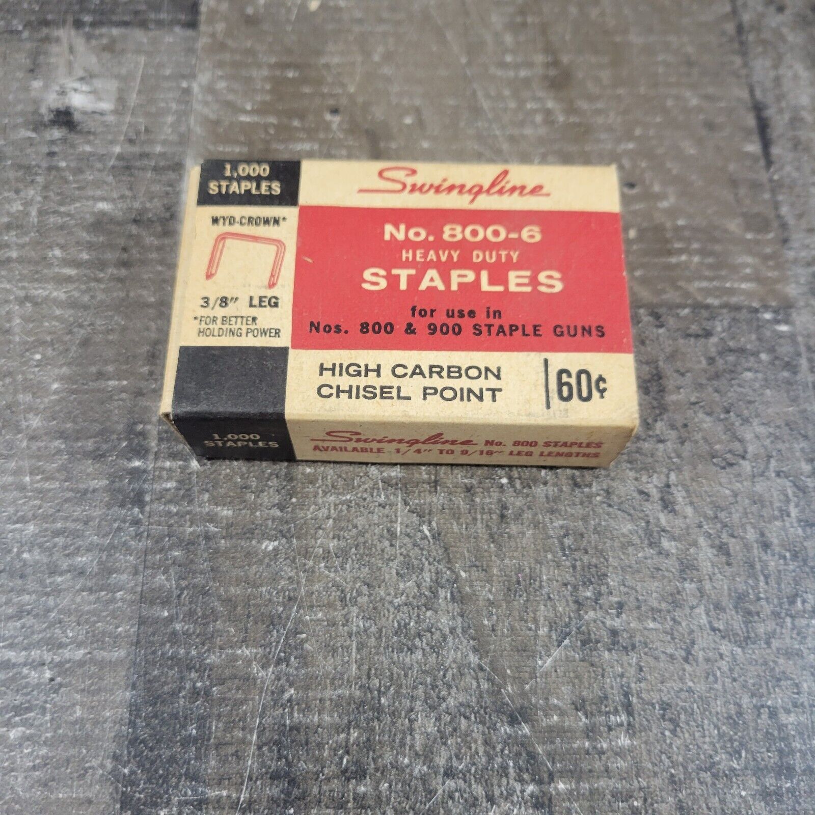 Vintage Swingline Staples.  Box in good shape. Made in USA