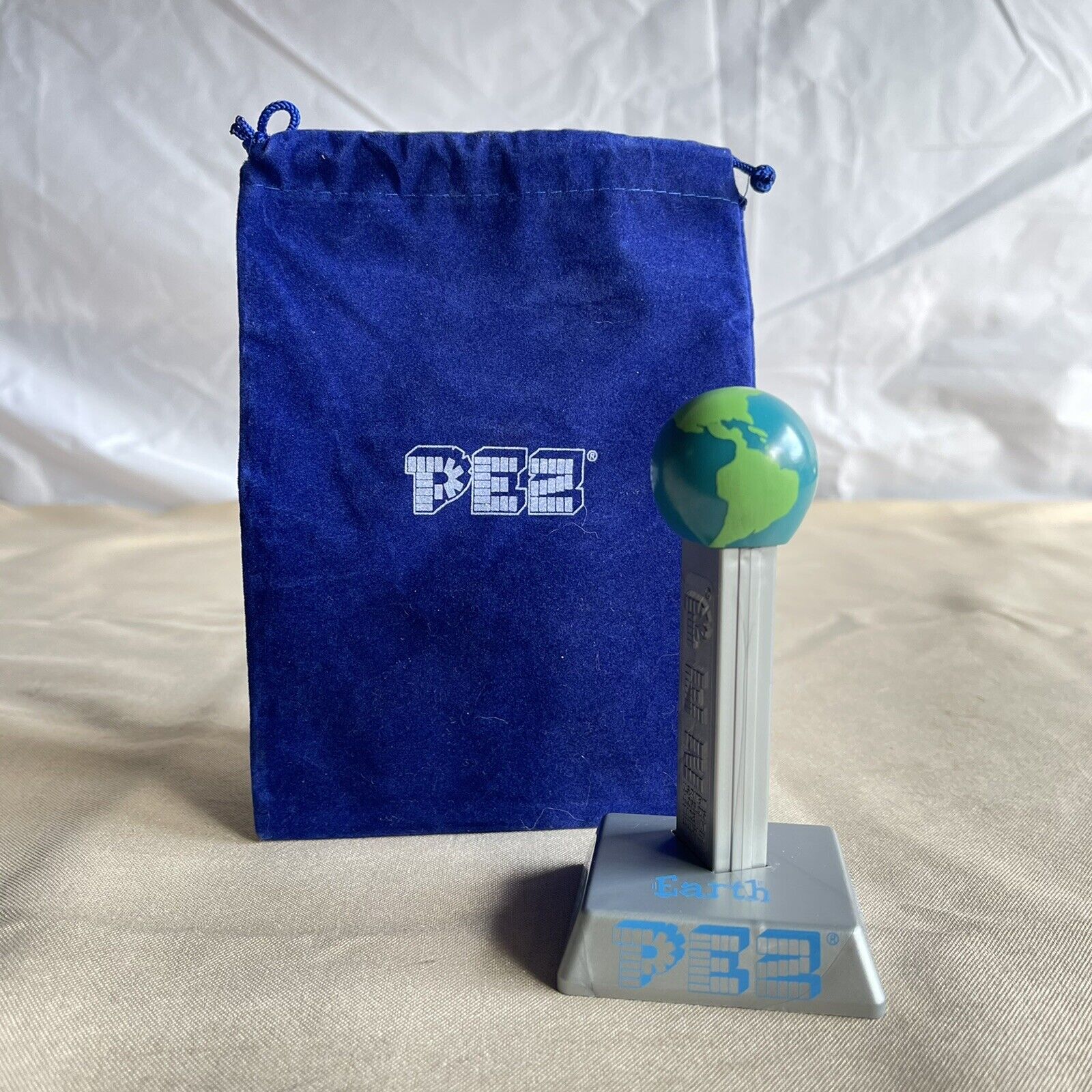 PEZ Planet Earth Mail In Dispenser w/ Stand & Bag Promotional