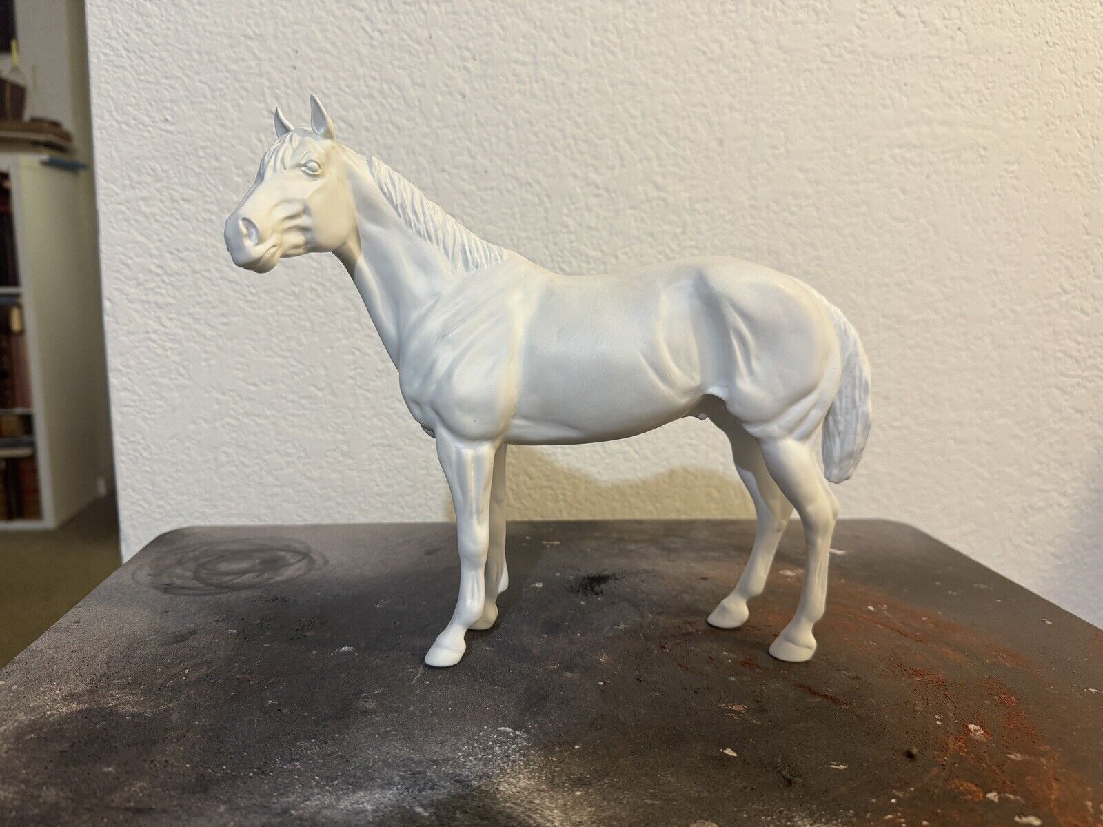 Artist Resin Joi\'s Diamond Stock Horse Stallion  by Monika Bachmiere