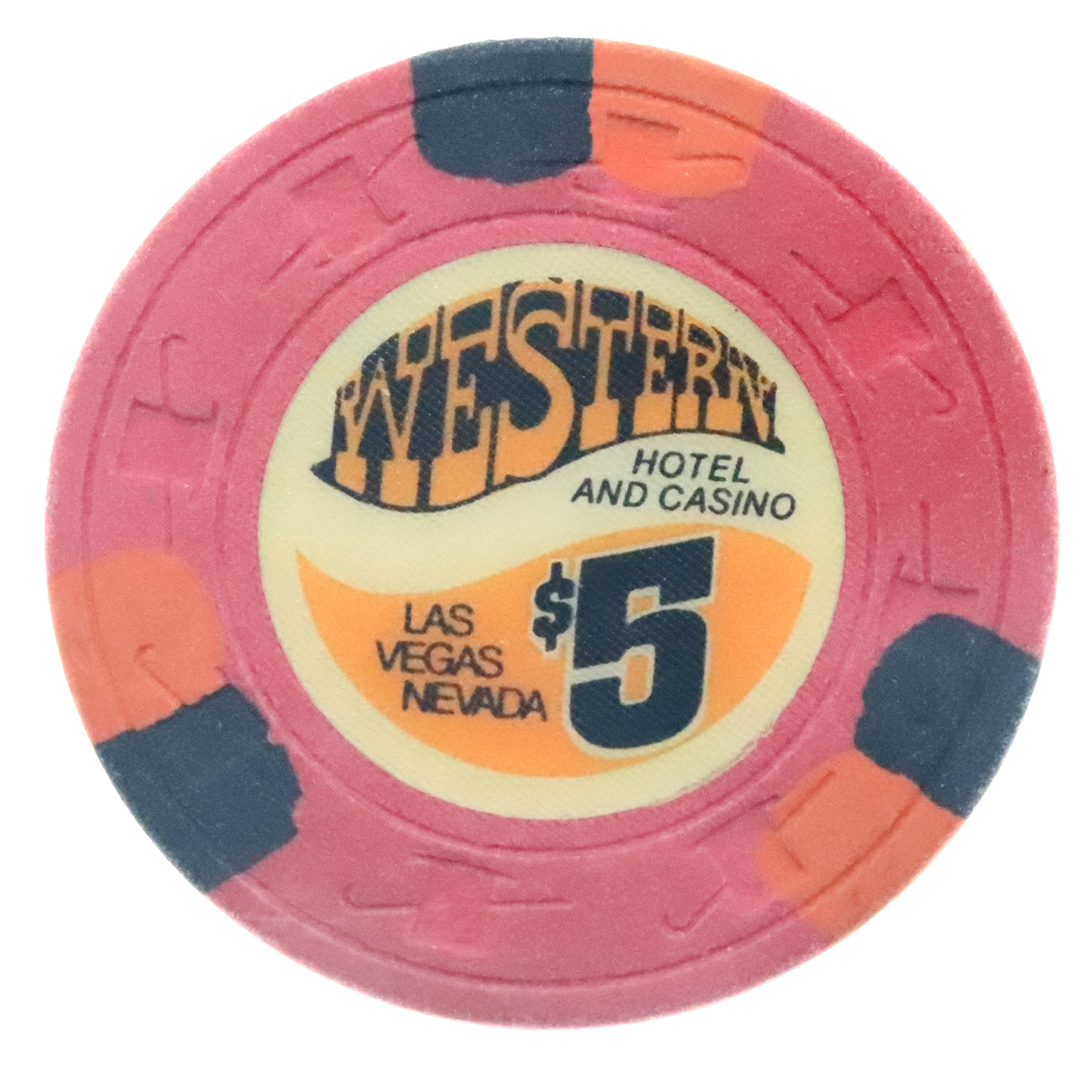 Western Hotel/Casino  - Las Vegas  - $5 Chip - 1971