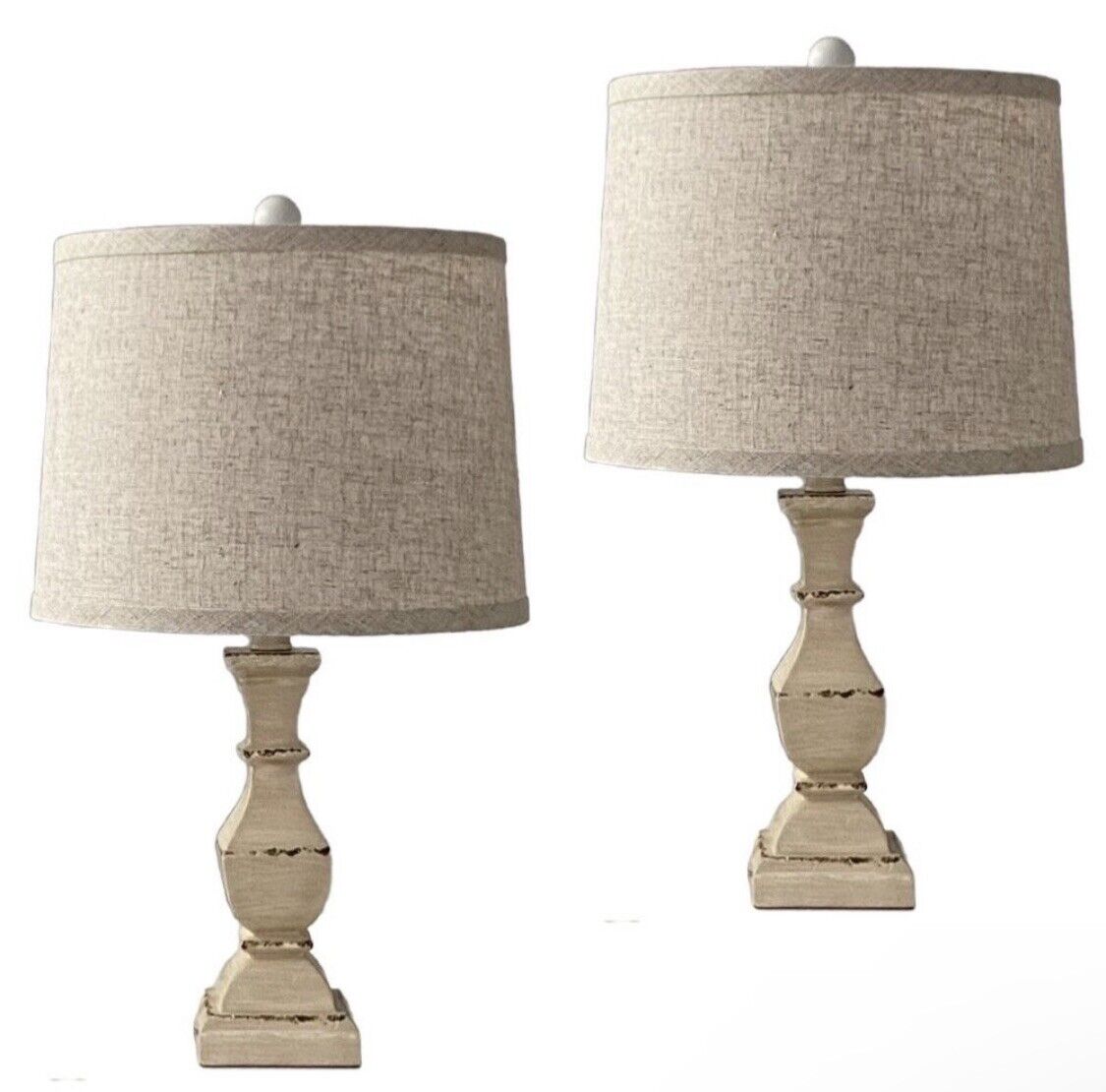 Set of 2 retro table lamps Vintage rustic table lamps