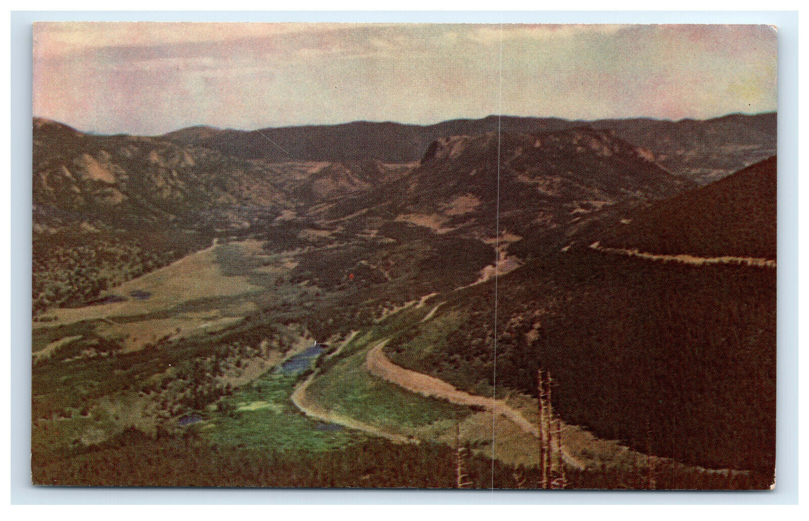 Postcard View from Rainbow Curve on Ridge Road Rocky Mtn National Park CO C15