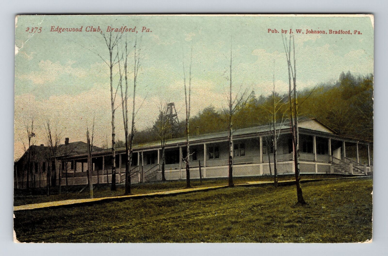 Bradford PA-Pennsylvania, Edgewood Club, Vintage Postcard