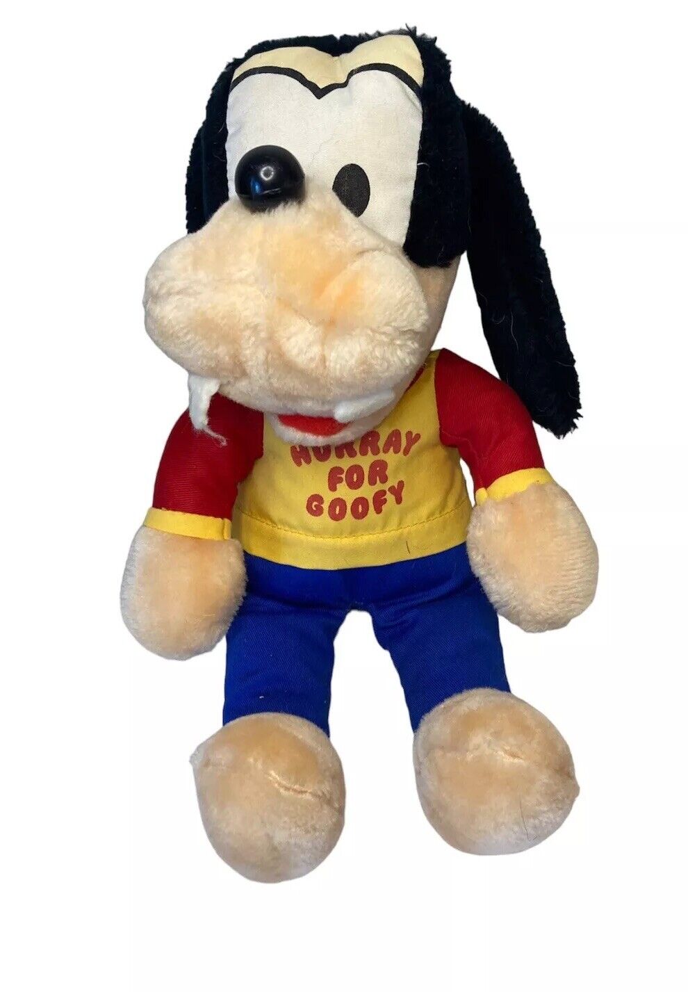 Vintage Hurray For Goofy Plush Stuffed Animal Walt Disney Knickerbocker
