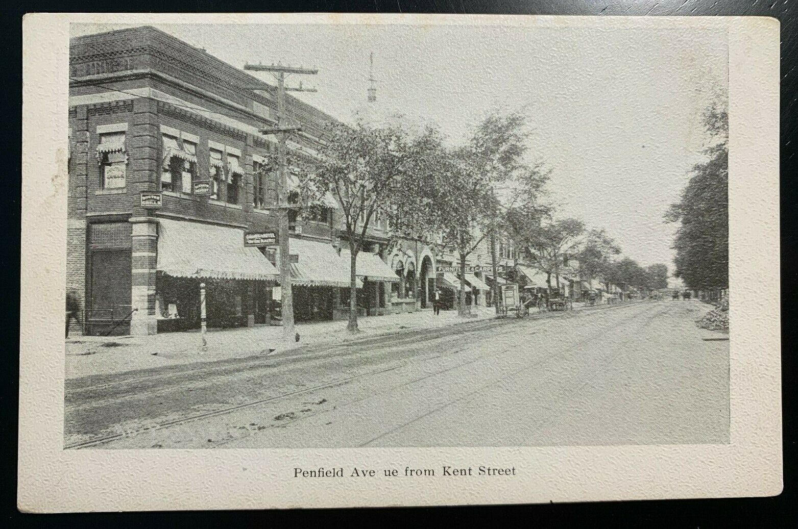Postcard Lorain OH - c1900s Penfield Ave - Commonwealth Hotel - Furniture Store