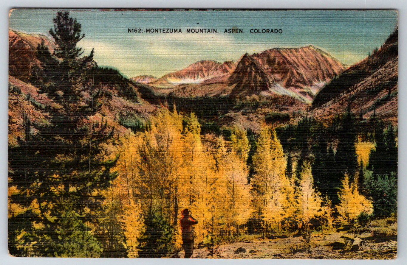 1930s Montezuma Mountain Aspen Colorado Postcard Vintage Postcard