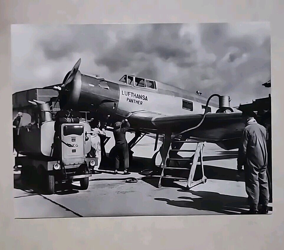 Airplane Lufthansa Panther Junkers Ju 160 B&W Photo 