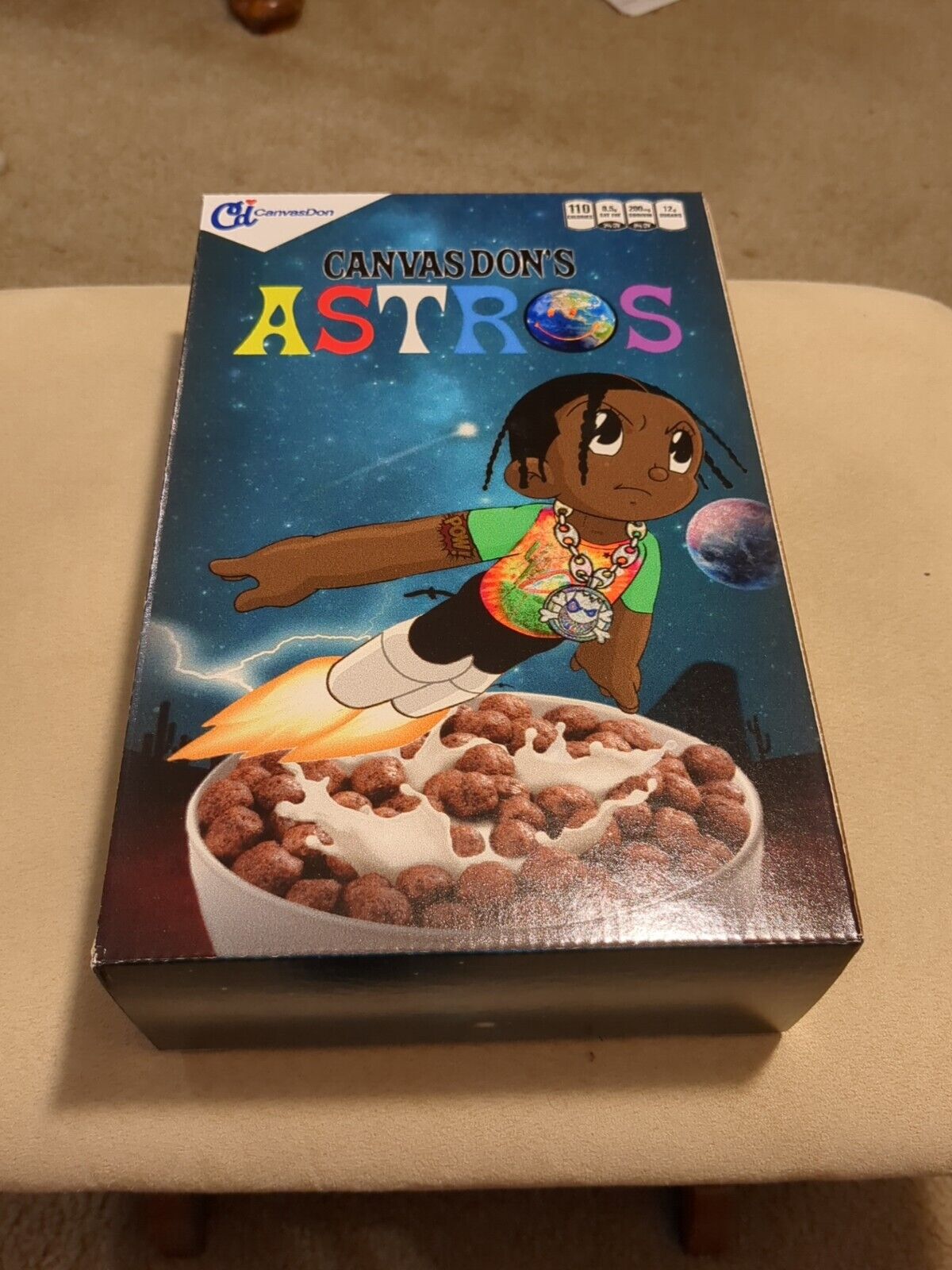 The Canvas Don Astro Cereal Box  LIMITED 1/250 TRAVIS SCOTT