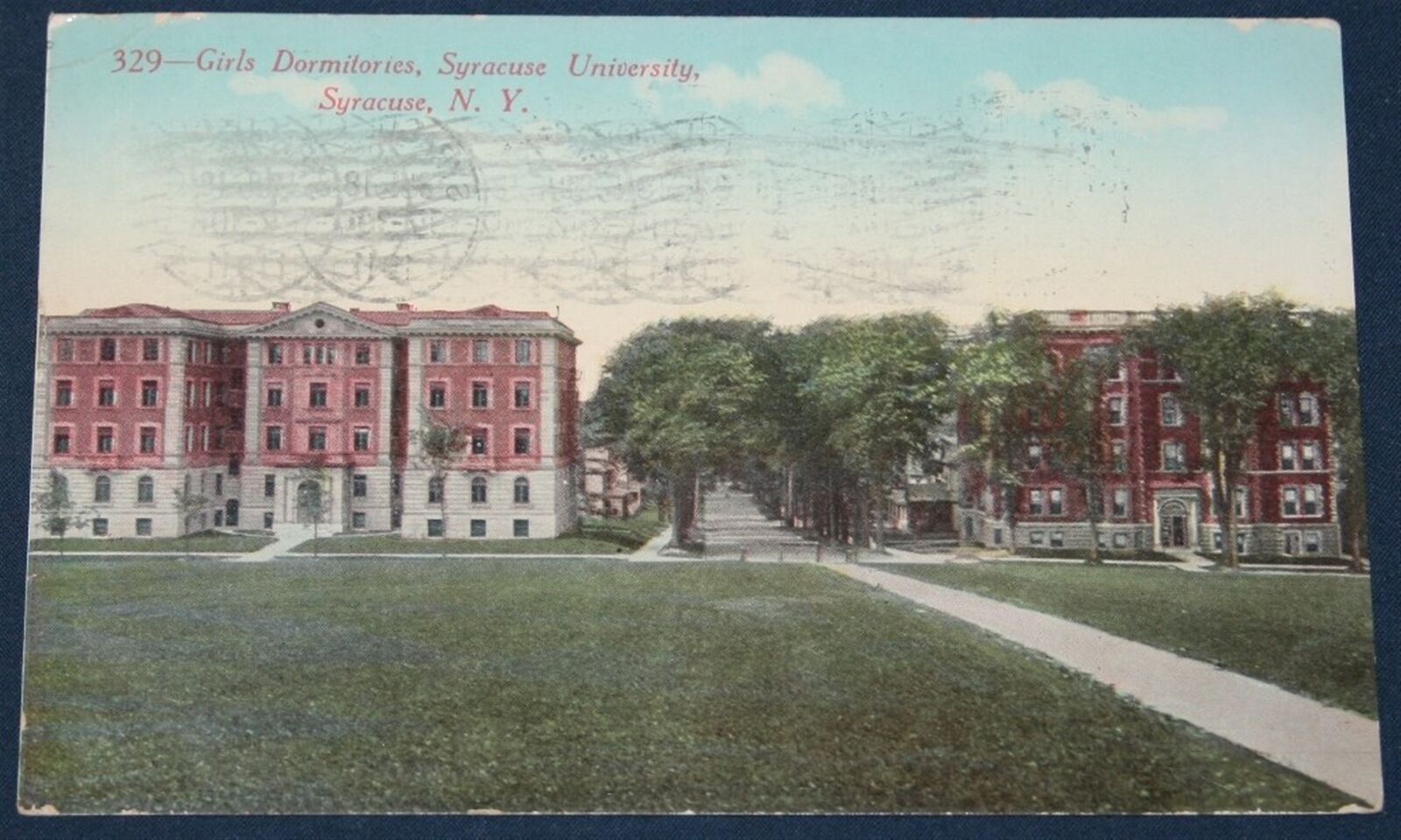 Girls Dormitories, Syracuse University, Syracuse, NY Postcard 1911