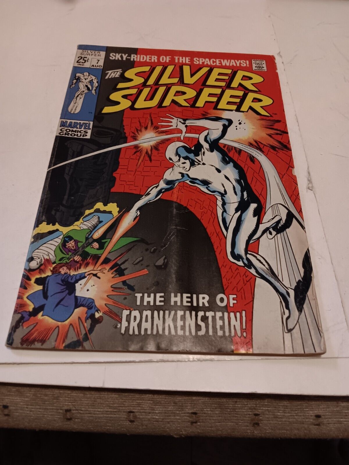 Silver Surfer  #7 Mid Grade Silver Age The Heir Of Frankenstein (1969)