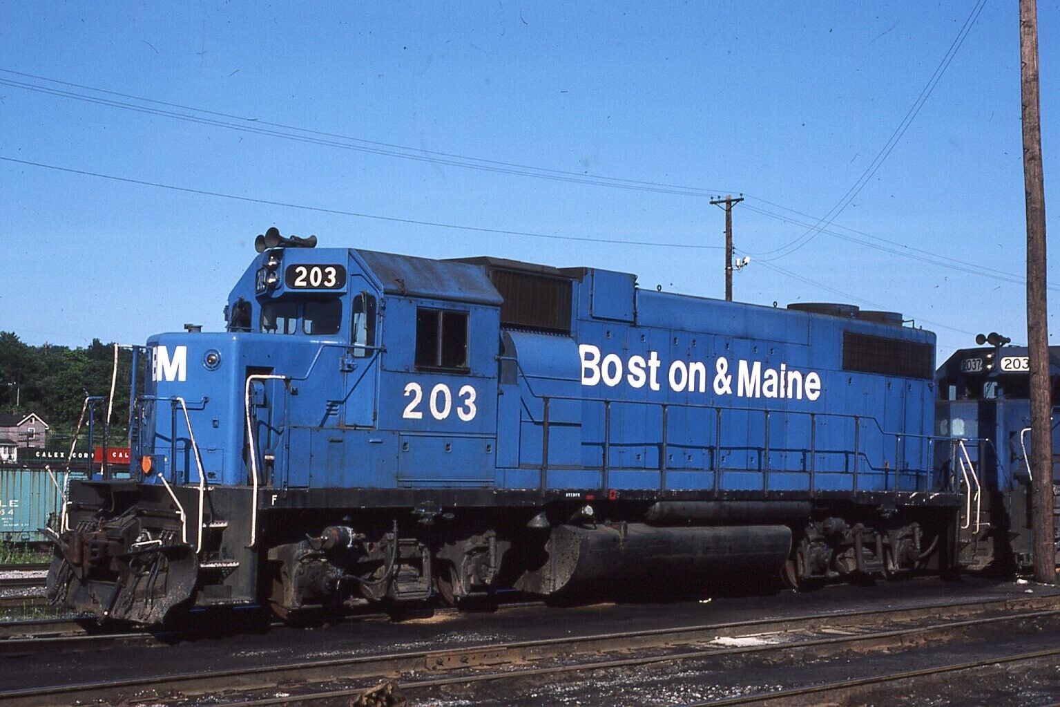 Original Train Slide Boston Maine #203  06/1986 Youngstown OH #13