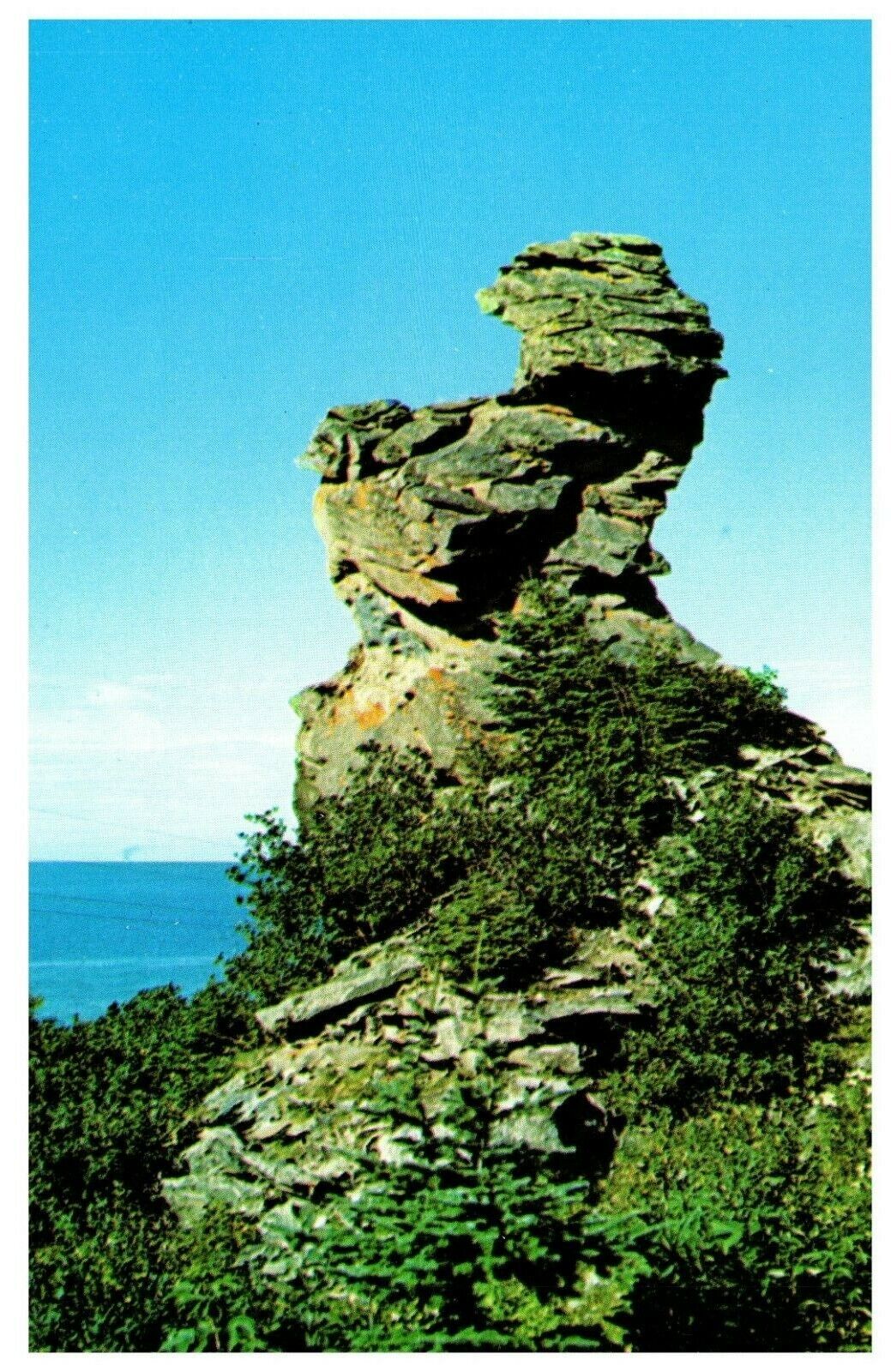 Rock Formation near Lighthouse West end of Village Gaspe Peninsula P. Q.