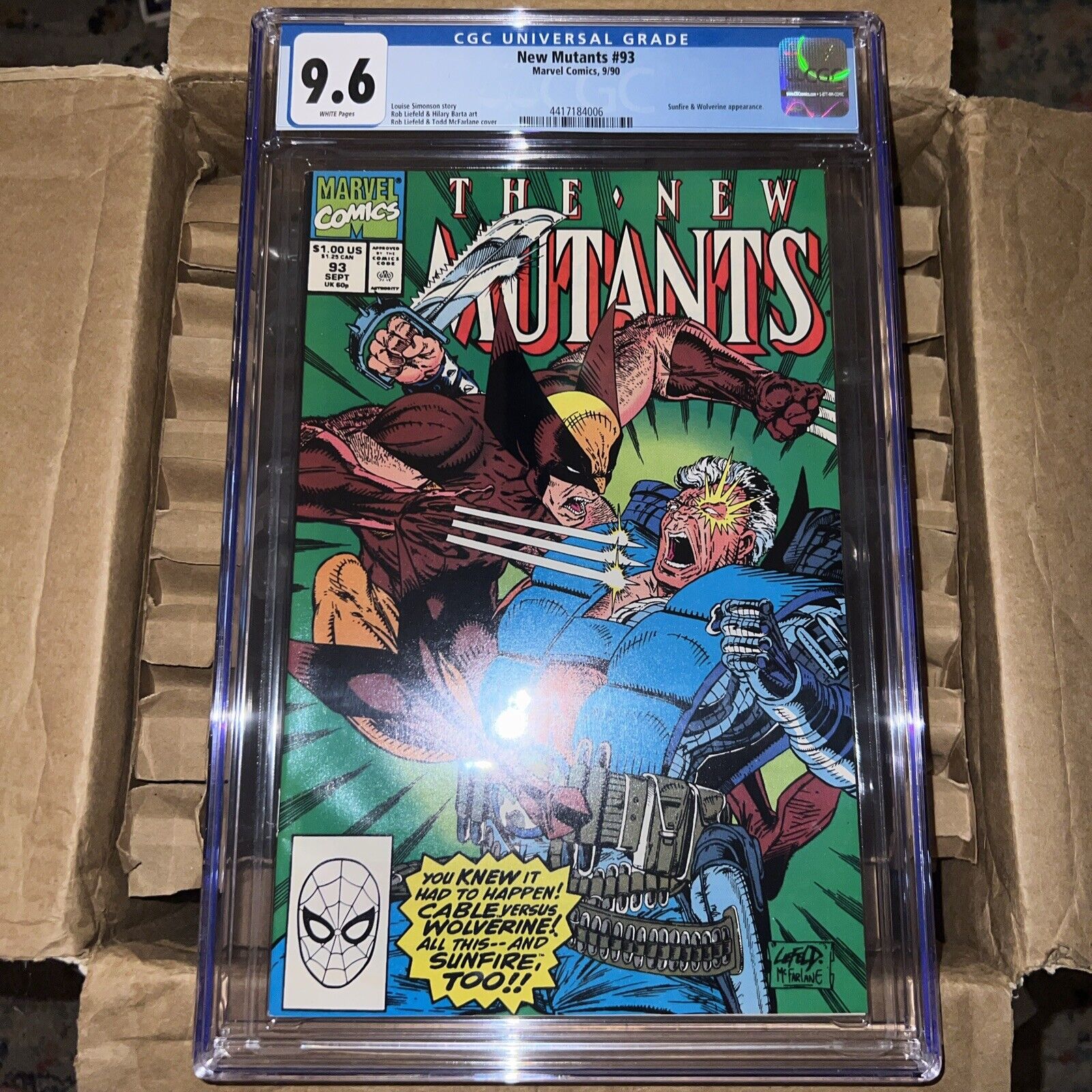 New Mutants #93 CGC 9.6 1990