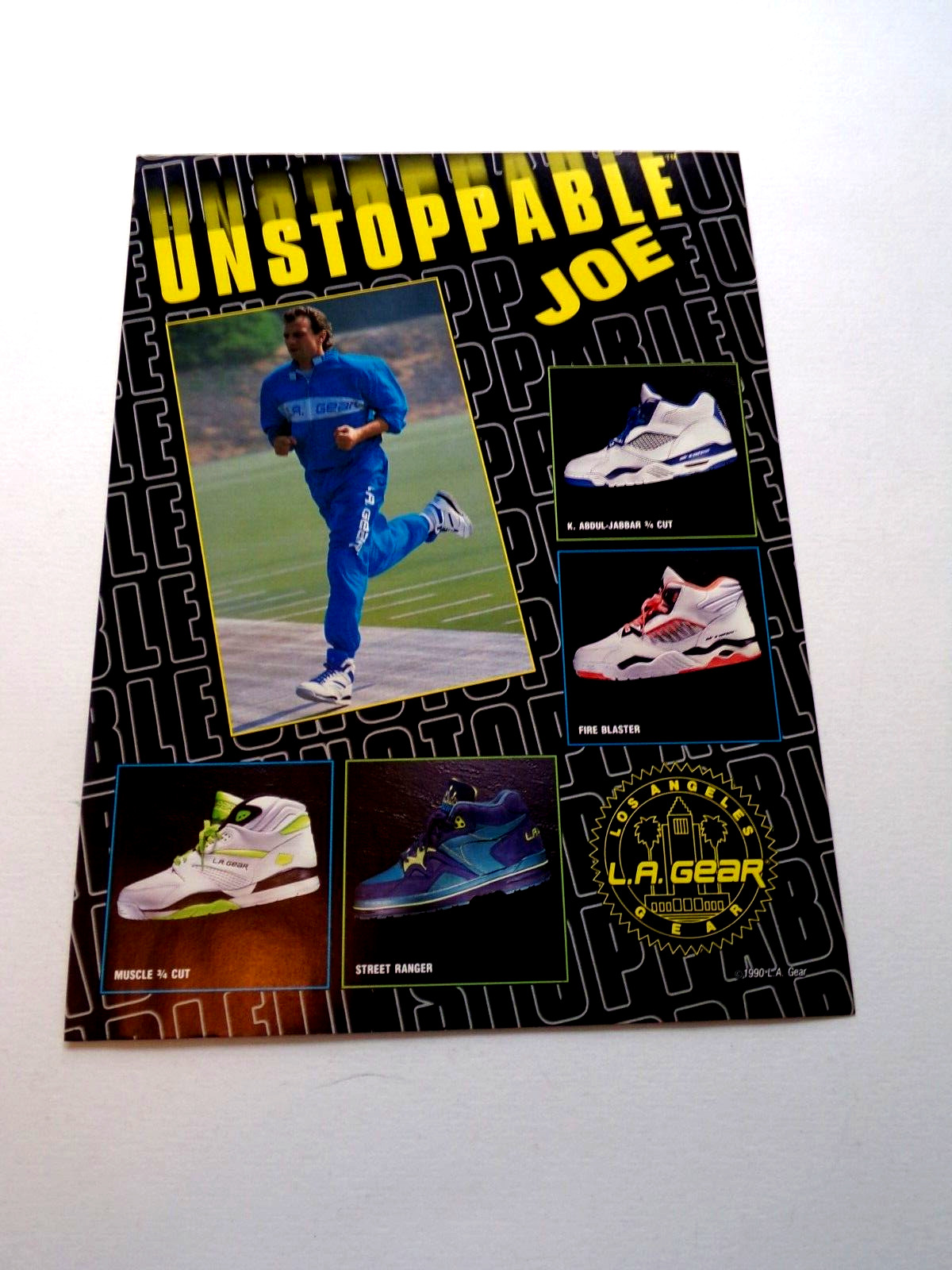 1990 L. A. Gear Shoe Ad  Joe Montana San Francisco 49er\'s