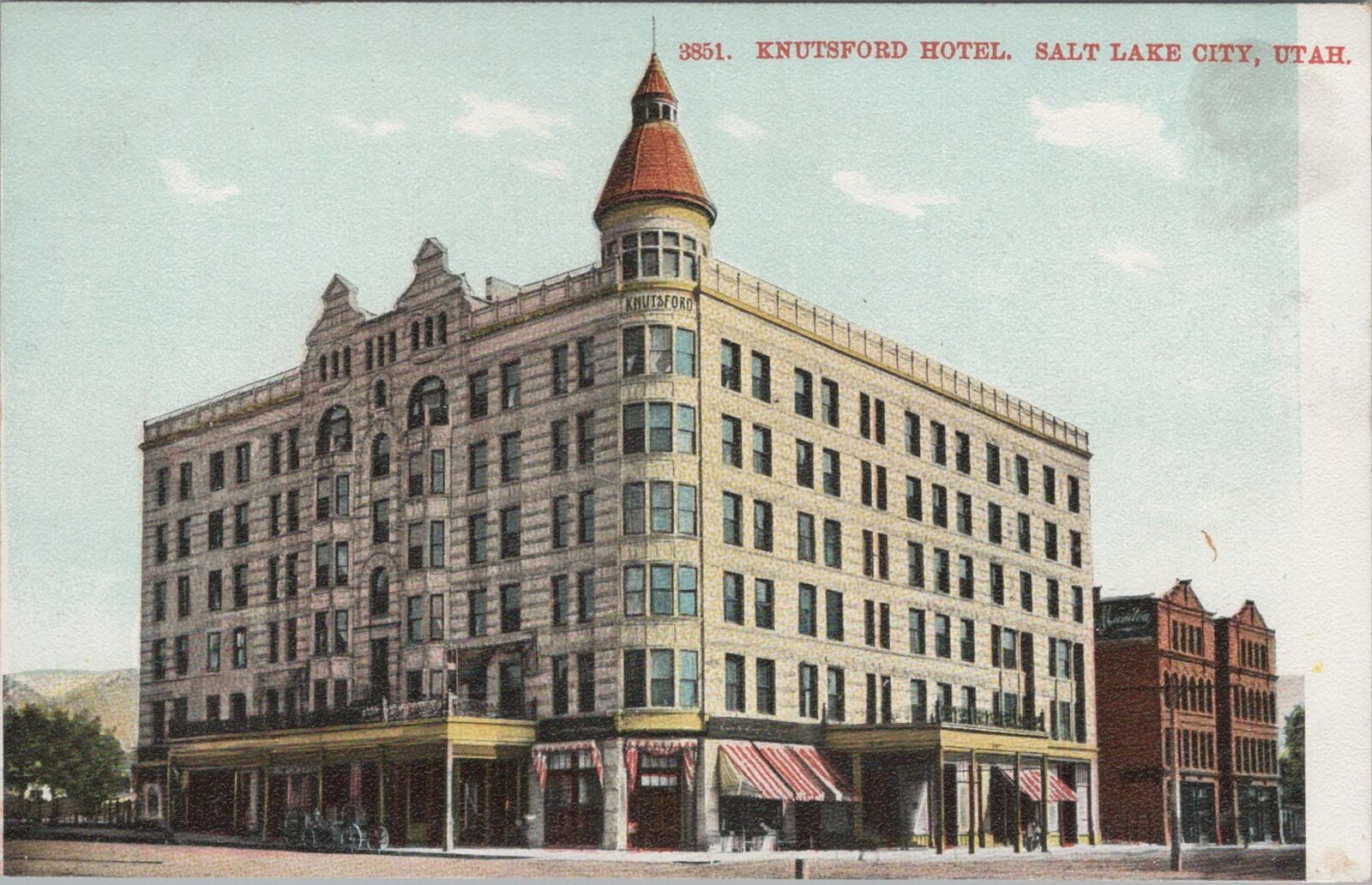 Postcard Knutsford Hotel Salt Lake City Utah UT 