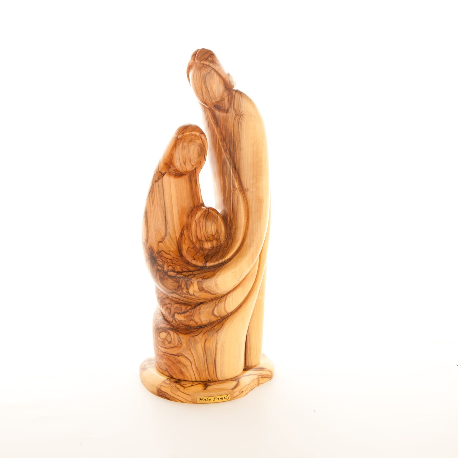 Olive Wood Sculpture of the Holy Family (Abstract), from Holy Land,   11.8\