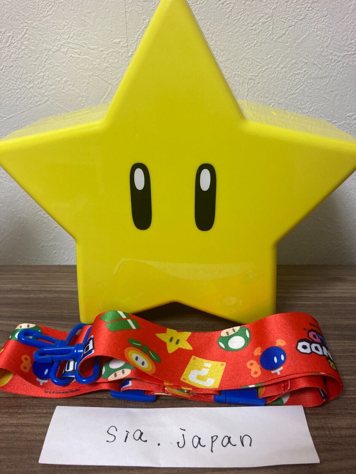 USJ Mario Star Popcorn Bucket Super Nintendo World LED Light 7.8\