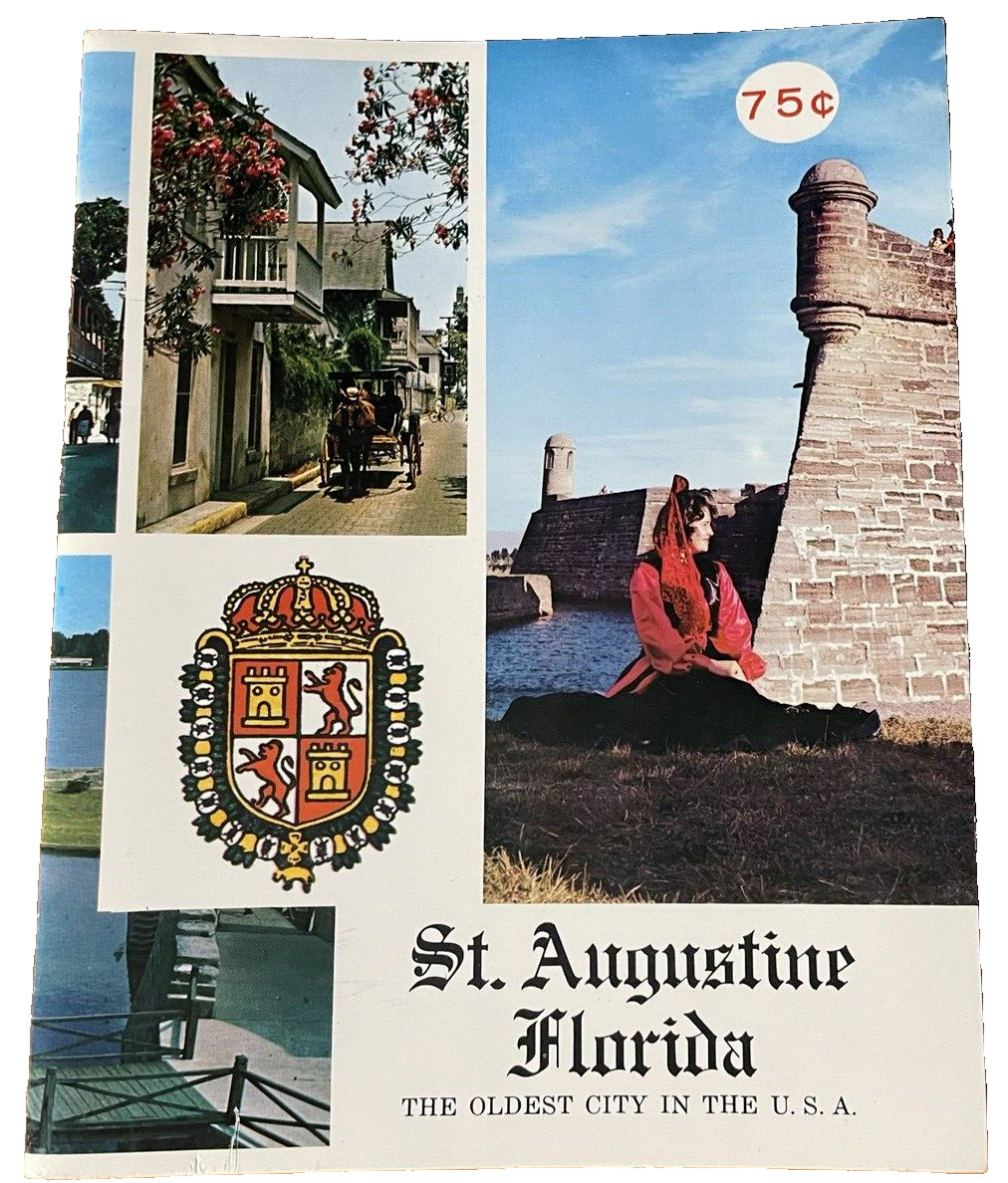 St. Augustine Florida book 1968 History Information Travel Vintage
