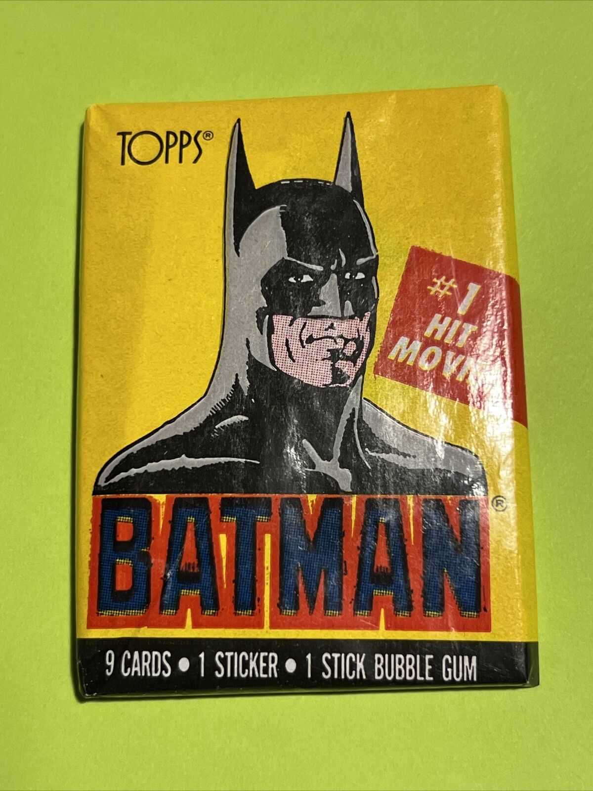 1989 Topps Batman (1st Series) Trading Cards. (1) Sealed Wax Pack. Vintage