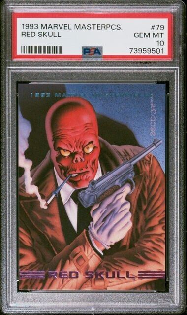 1993 Marvel Masterpieces Red Skull PSA 10 Gem Mint #79