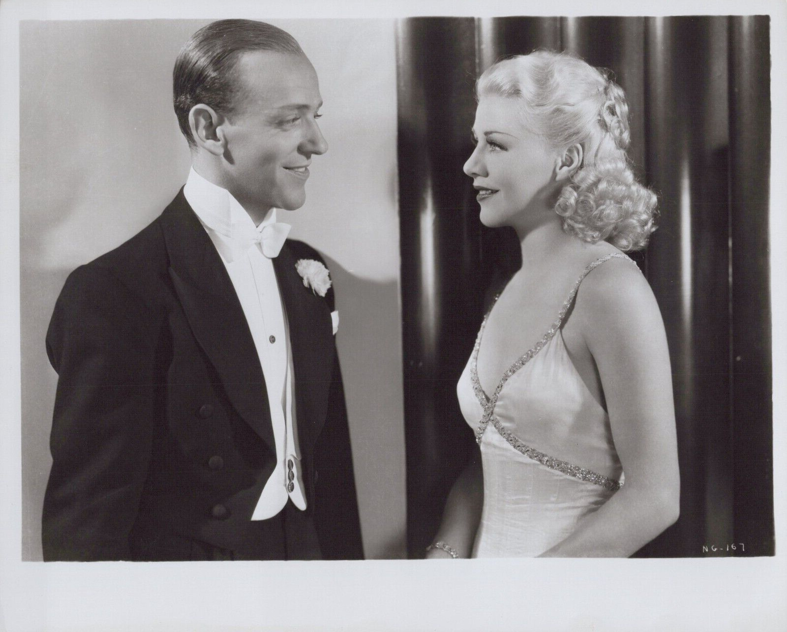 HOLLYWOOD BEAUTY GINGER ROGERS + FRED ASTAIRE STUNNING PORTRAIT 1950s Photo C44