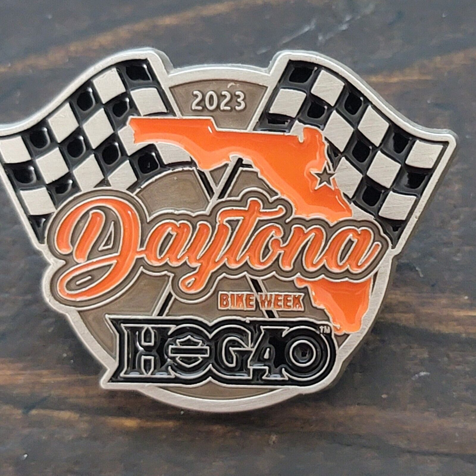 Harley-Davidson 2023 Daytona Bike Week Harley Owners HOG 40Y Check-in H.O.G. Pin