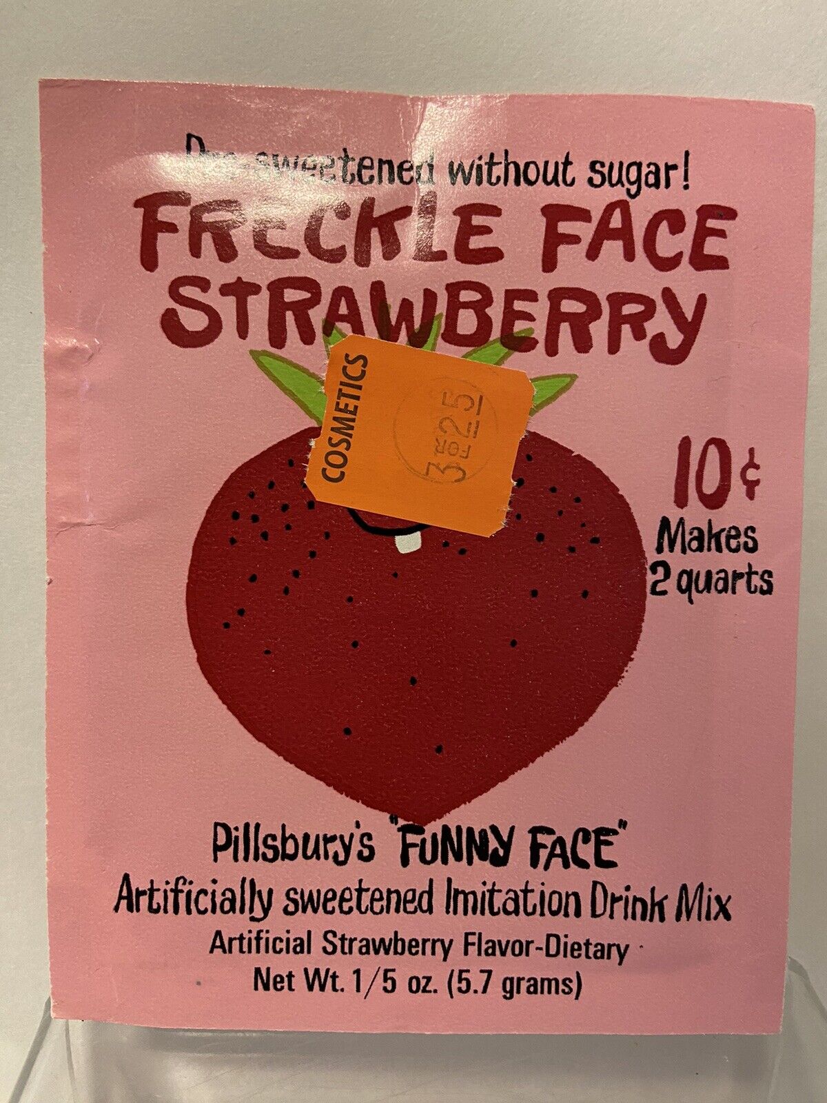 Freckle Face Strawberry Funny Face Drink Mix Pillsbury Vtg Sealed Full Package