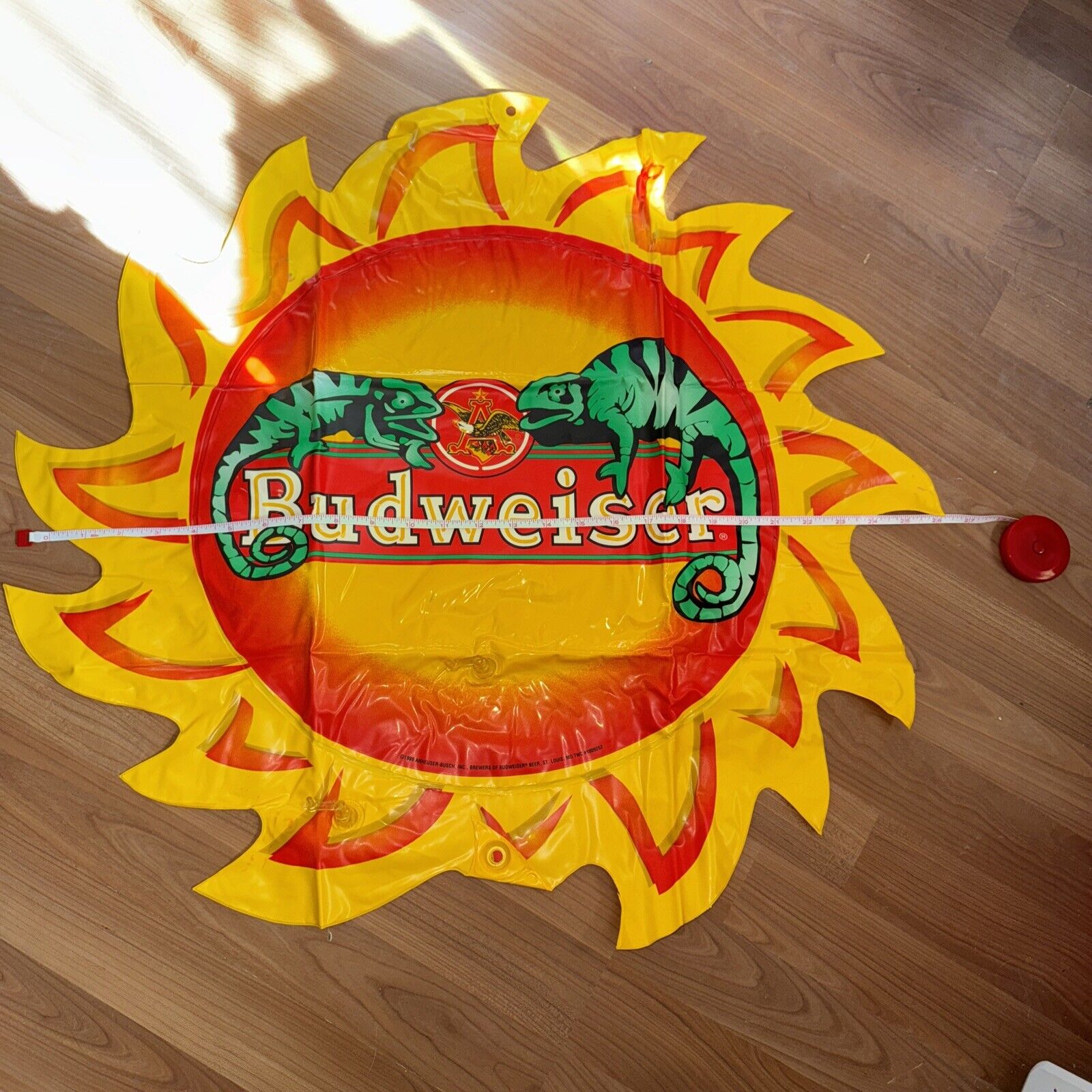 Vintage 1999 Bud Budweiser Inflatable Promo Sun Anheuser-Busch NEW