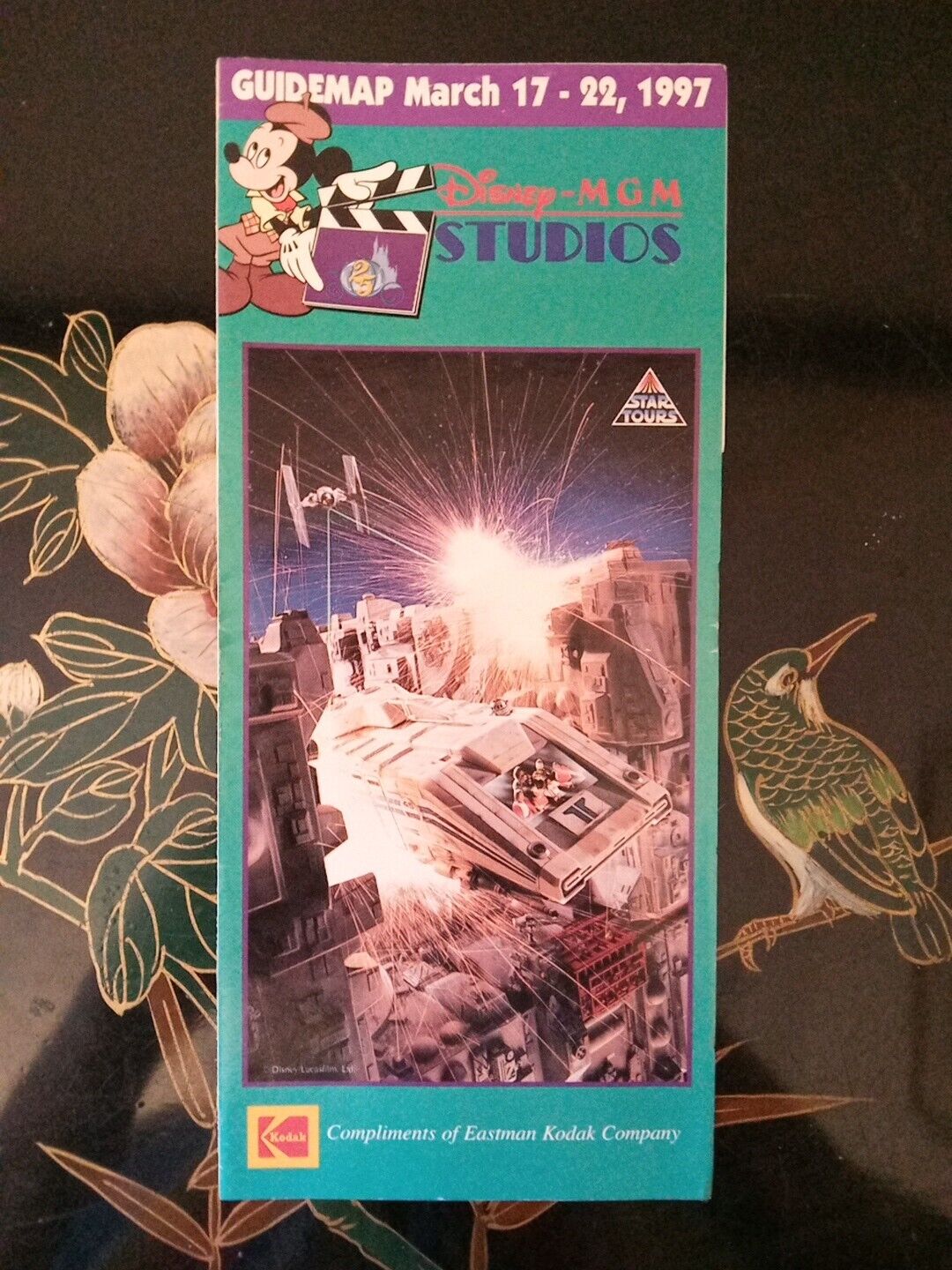 1997 Vintage Disney MGM Studios Guide Map   Star Tours And Star Wars Weekends