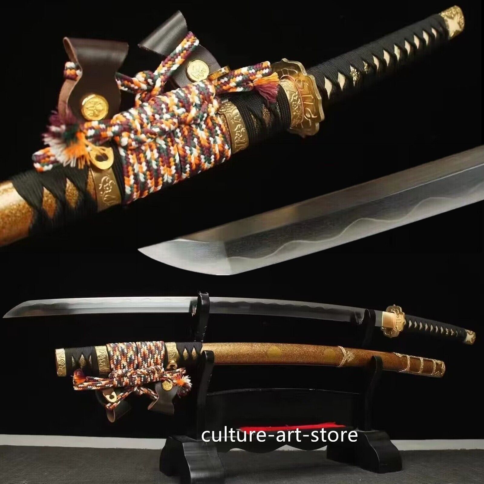 High quality Clay Tempered T10 steel Japanese Samurai Tachi Sword Grind Sharp