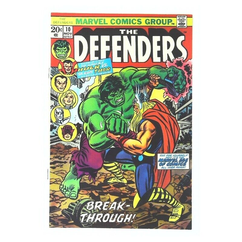 Defenders #10  - 1972 series Marvel comics NM minus / Free USA Shipping [d~