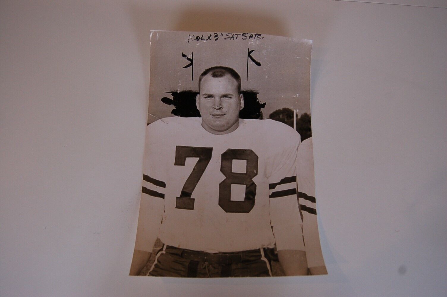 1958 Chris Plain Football Original Photo
