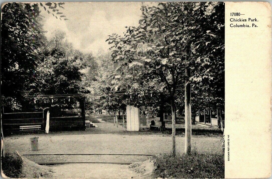1908. CHICKIES PARK. COLUMBIA, PA. POSTCARD. SZ8