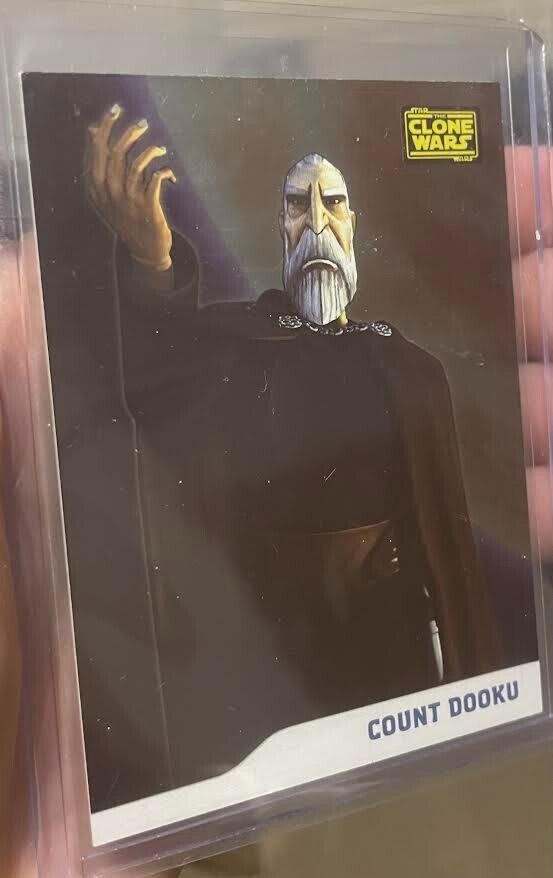 2008 Topps Star Wars Clone Wars Foil Parallel /205 Count Dooku #11