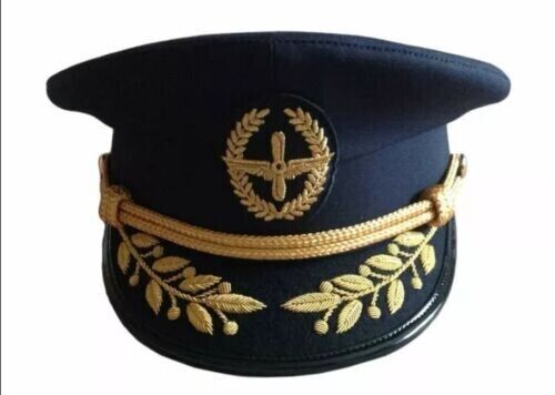 UKRAINE, PILOT CAPTAIN Peaked cap, New Original Embroidered Ukrainian Visor hat